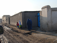 Keith and Jula on a Village Street in Kabul